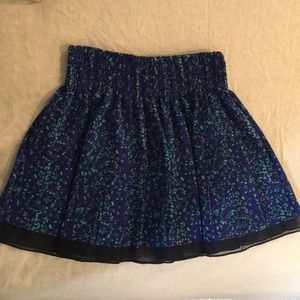 I Love H81 blue floral skirt.